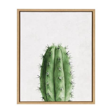 Kate and Laurel 24 in. x 18 in. "Home Cactus" by Tai Prints Framed ...