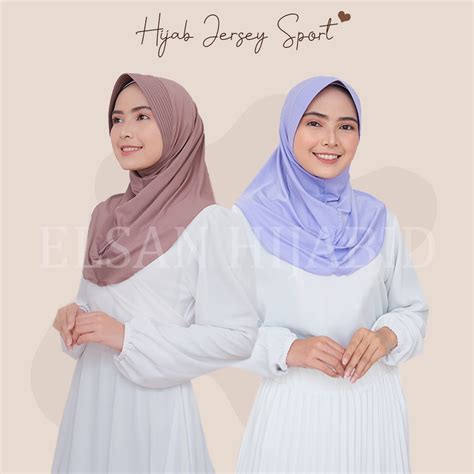 Jual Khimar Instant Hijab Sport Jersey Premium Grade A Panjang Menutup