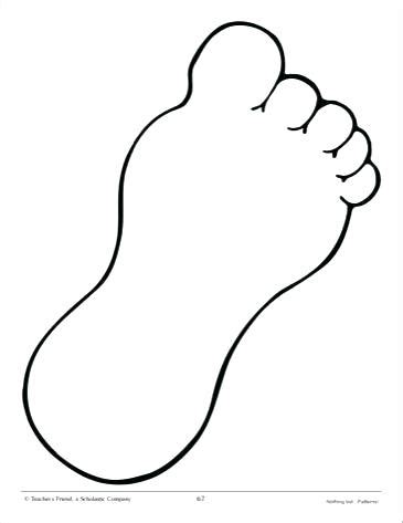 Footprint Line Drawing | Free download on ClipArtMag