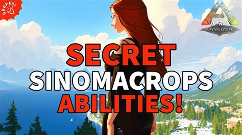 SECRET Sinomacrops ABILITIES Ark Survival YouTube