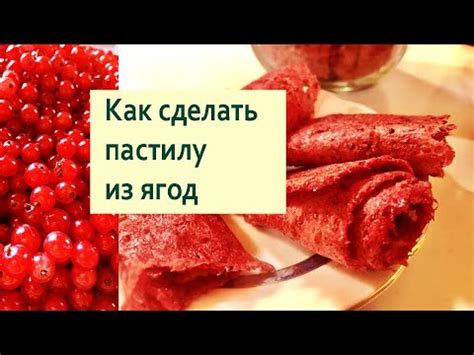 Пастила из ягод - YouTube
