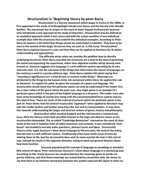 Barry Peter Beginning Theory