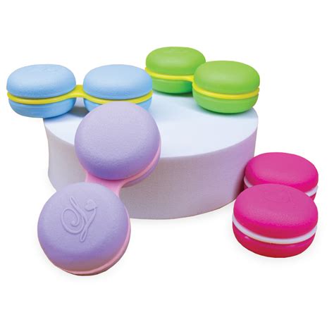 Macaroon Contact Lens Case Pack Of 20 Green Blue Purple Hot Pink