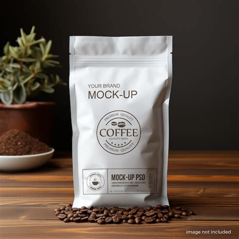 Premium Psd Coffee Bag Mockup