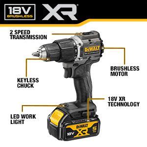 Dewalt Dcd P T V Brushless Compact Combi Drill With X Ah