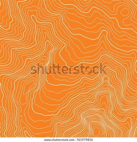 Stylized Height Topographic Map Contour Lines Stock Vector Royalty Free 761979856 Shutterstock