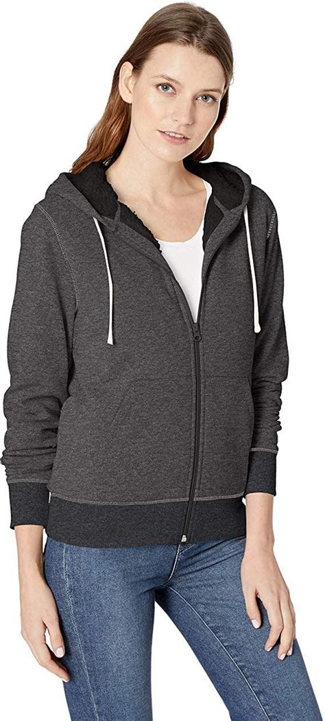 Amazon Essentials Womens Sherpa Lined Fleece Full Zip Hooded Jacket Available In Plus Size