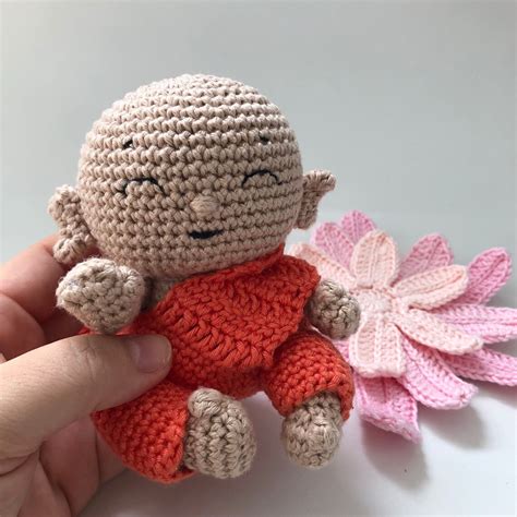 Amigurumi Pattern Baby Buddha Pdf English And Portuguese Etsy Espa A