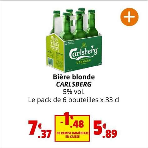 Promo Bi Re Blonde Carlsberg Chez Coccinelle Supermarch Icatalogue Fr