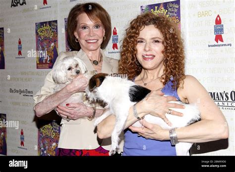 New York NY USA 9 July 2011 Mary Tyler Moore Bernadette Peters At