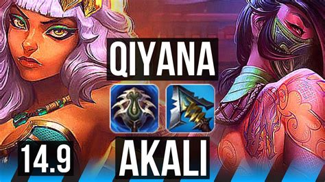 Qiyana Vs Akali Mid Quadra 66 Winrate Br Grandmaster 149