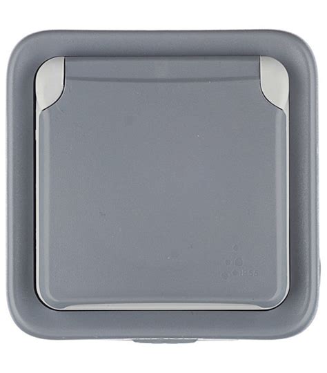 Розетка Legrand Plexo 69733 открытая установка серая с заземлением IP55 ...