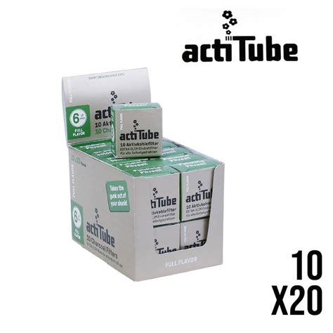 Filtres Charbon Actif Actitube Extra Slim Full Flavor X