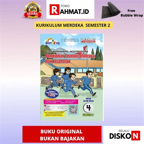 Jual PJOK PENERBIT BINTANG KELAS 1 2 3 4 5 6 SEMESTER 2 BUKU