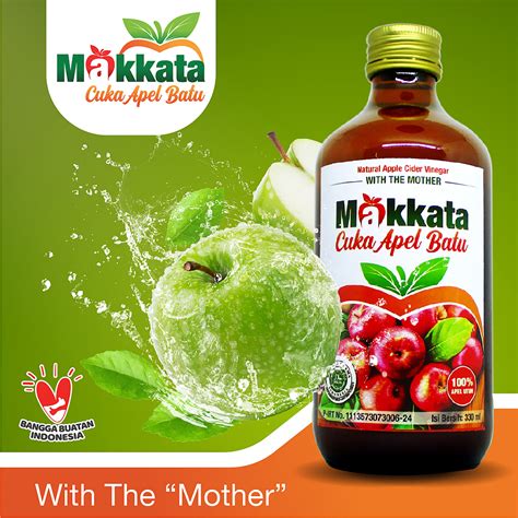 Jual Makkata Cuka Apel Batu Malang Makanan Minuman Apple Cider Vinegar