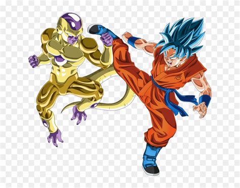 Gold Frieza Vs Ssgss Goku No Aura By Eymsmiley D8zh41q Goku Ssj Blue