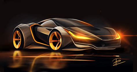 Concept car design sketch on Behance