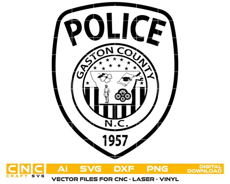 Gaston County Police Department Patch, North Carolina