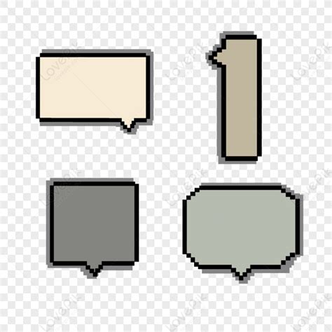 Pixel Art Text Box Color Dialogdialogue Bubblemorandise Png Image