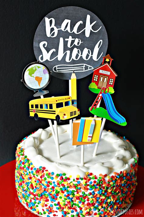 Cake Topper for Back to School - Nest of Posies