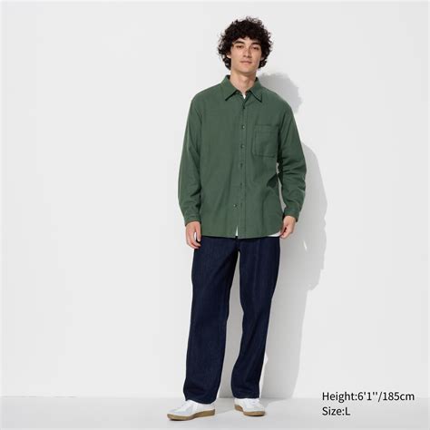 Flannel Regular Fit Shirt Regular Collar Uniqlo Eu