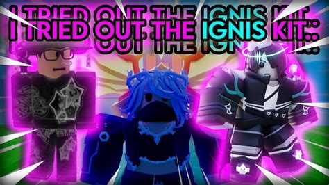 So I Tried Out The Ignis Kit Roblox Bedwars Youtube