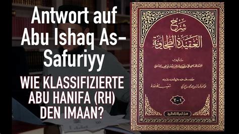 Aqida Tahawiy Abu Hanifa Taten Iman Antwort Auf Abu Ishaq As Safuriyy