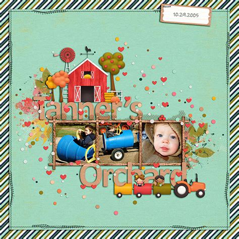 Digital Scrapbook Kit Fall On The Farm Kristin Aagard