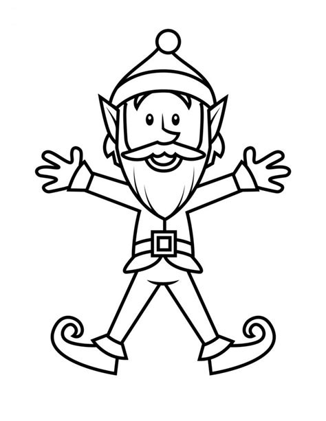 Free Printable Elf Coloring Pages For Kids