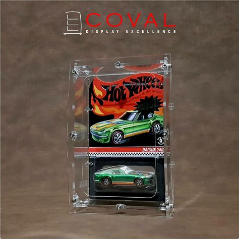 COVAL WRC Acrylic Display Case For Single Mainline Carded Hot Wheels