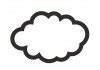 Sticker Nuage Silhouette Allong Le Monde Du Stickers Fr