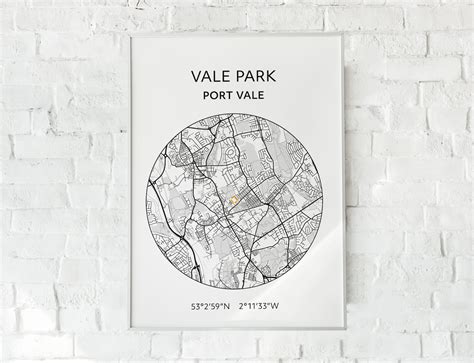 Port Vale Print: Vale Park Map - Etsy