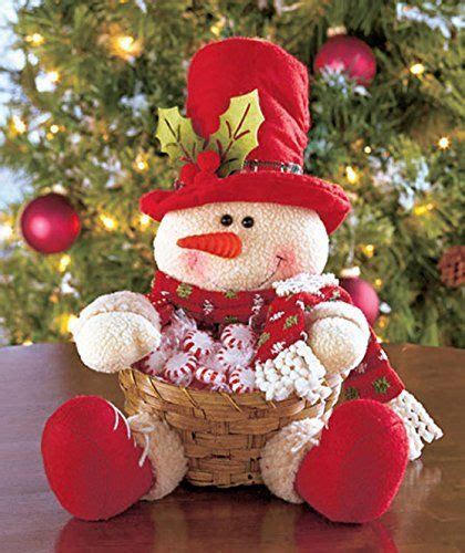 Snowman Plush Character Holiday Basket Decor Progetti Di Natale Idee