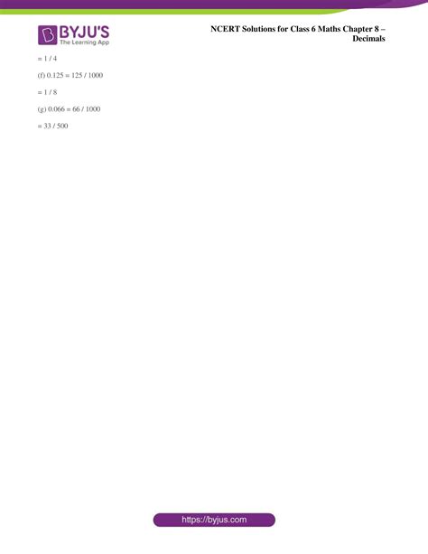 NCERT Solutions for Class 6 Maths Exercise 8.2 Chapter 8 Decimals
