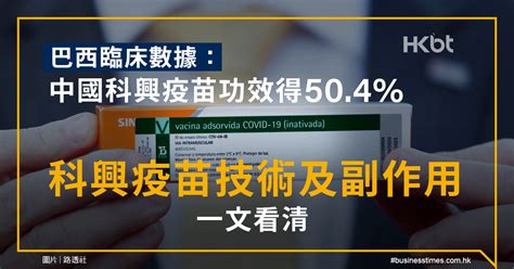 巴西臨床數據：中國科興疫苗功效得50 4 ！科興疫苗技術及副作用一覽