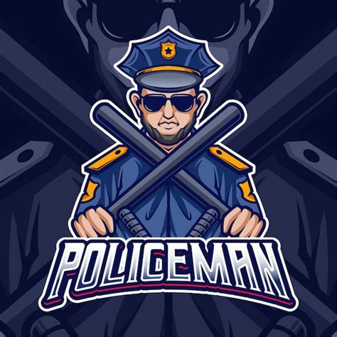 Premium Vector Police Mascot Logo Template Design