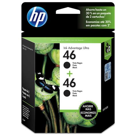 HP 46 BLACK INK CARTRIDGE 2-PACK | Pedidos.com