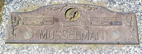 Henry W Musselman M Morial Find A Grave