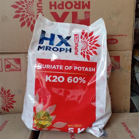 Jual PUPUK KCL HX MROPH Kemasan Pabrik 5kg Shopee Indonesia