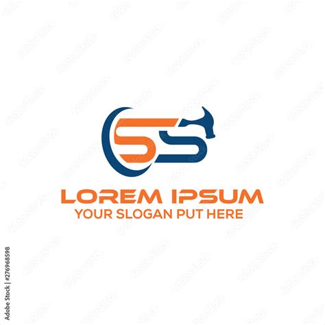 SS-FONT LOGO Stock Vector | Adobe Stock