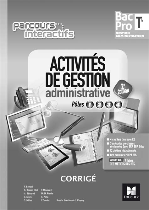 Parcours Interactifs Activités De Gestion Administrative Tle Bac Pro