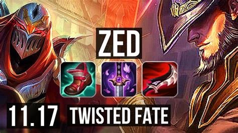 Zed Vs Twisted Fate Mid 1003 1600 Games Legendary 11m