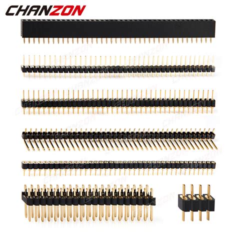 Male Female 2 54mm Pitch 40Pin Header Socket Single Double Row