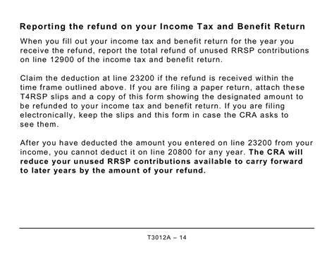 Form T3012a Fill Out Sign Online And Download Printable Pdf Canada