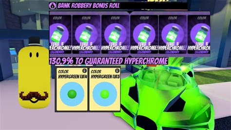 Getting HyperGreen Level 5 In Roblox JailBreak YouTube