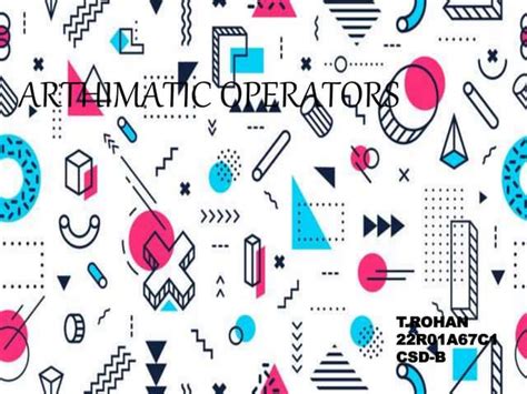 Arithmetic operators | PPT