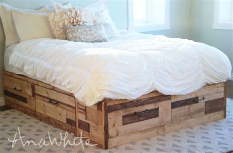 Diy Pallet Bed With Storage