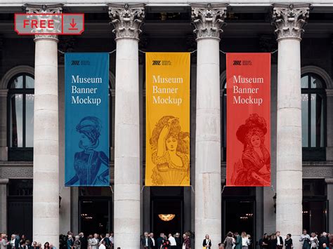 Free Museum Banners Mockup By Mr Mockup™ On Dribbble