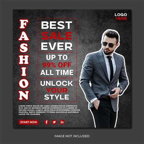 Premium Psd New Fashion Sale Post Template Design Psd