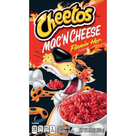 Cheetos Macn Cheese Flamin Hot Flavor Pasta With Flavored Sauce